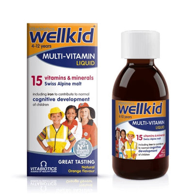 Vitabiotics Wellkid Multi-vitamin Liquid 150ml - Fit 'n' Vit - Shipping globally from the UK
