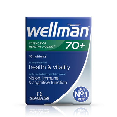 Vitabiotics Wellman 70+ 30 Tablets - Fit 'n' Vit - Shipping globally from the UK