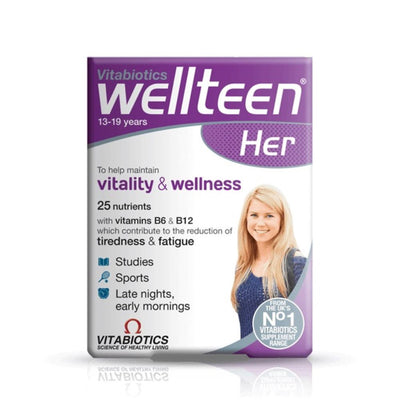 Vitabiotics Wellteen Her 30 Tablets - Fit 'n' Vit - Shipping globally from the UK