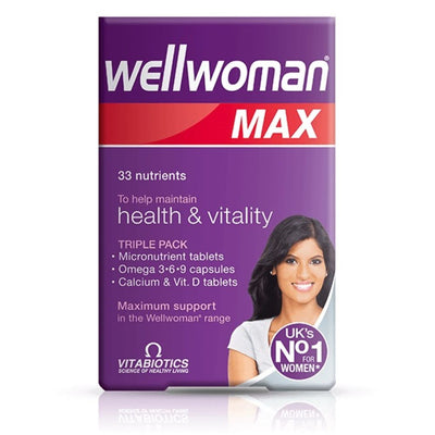 Vitabiotics Wellwoman Max 84 Tablets/Capsules - Fit 'n' Vit - Shipping globally from the UK