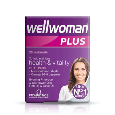 Vitabiotics Wellwoman Plus Omega 56 Tablets/Capsules - Fit 'n' Vit - Shipping globally from the UK