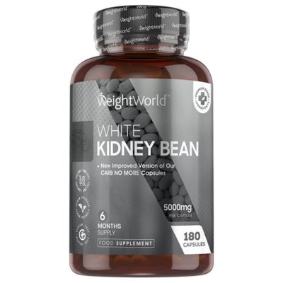 WeightWorld White Kidney Bean Extract 5000mg 180 Capsules - Fit 'n' Vit - Shipping globally from the UK